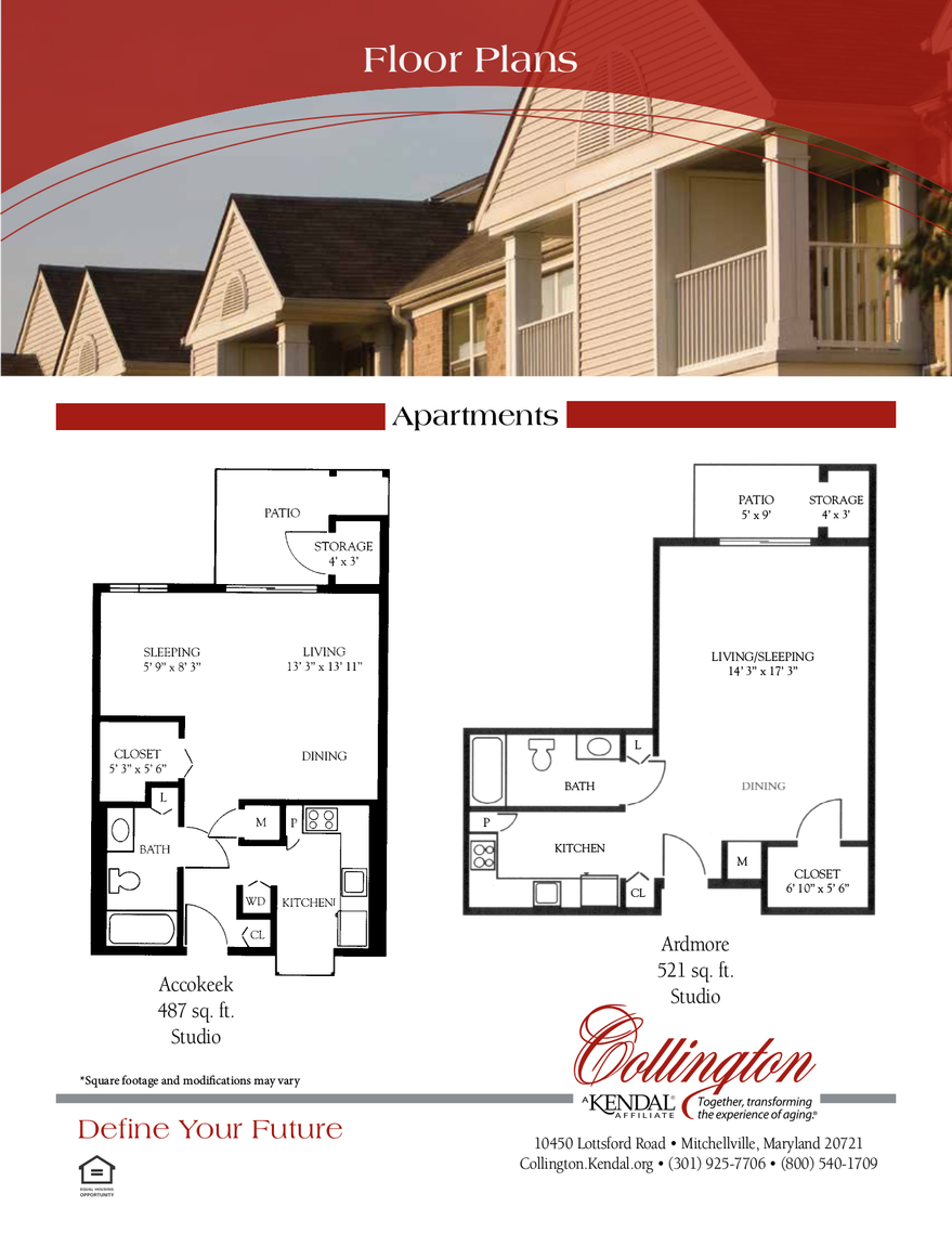 Collington Floor Plans